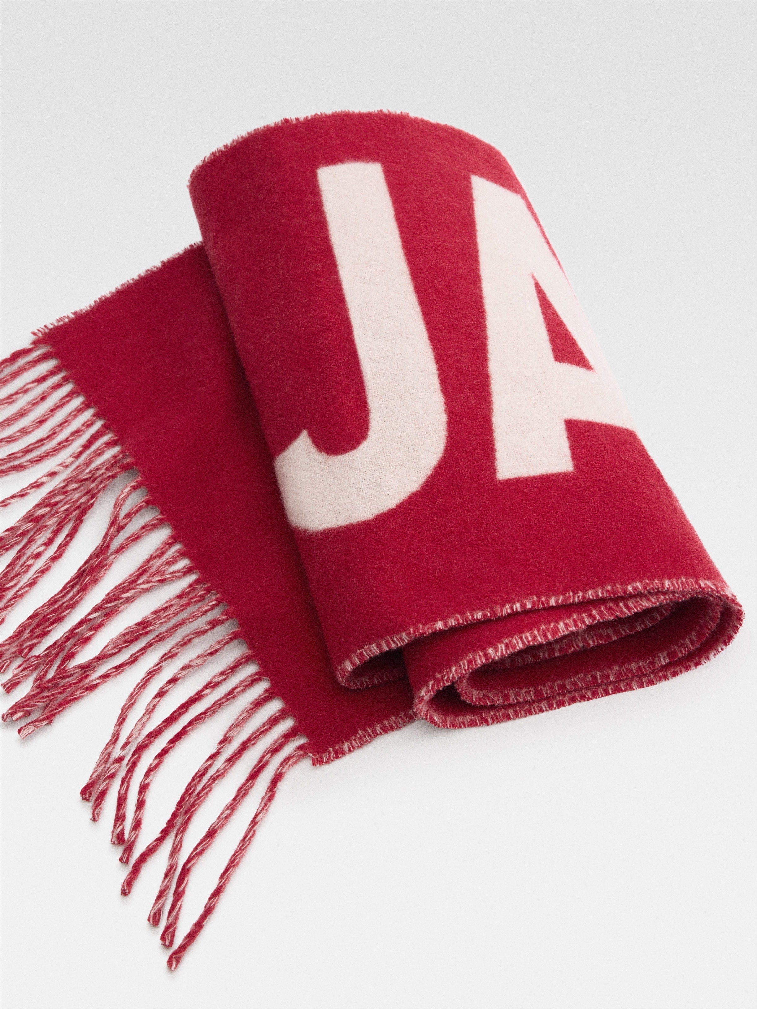 JACQUEMUS Fringe Logo Scarf