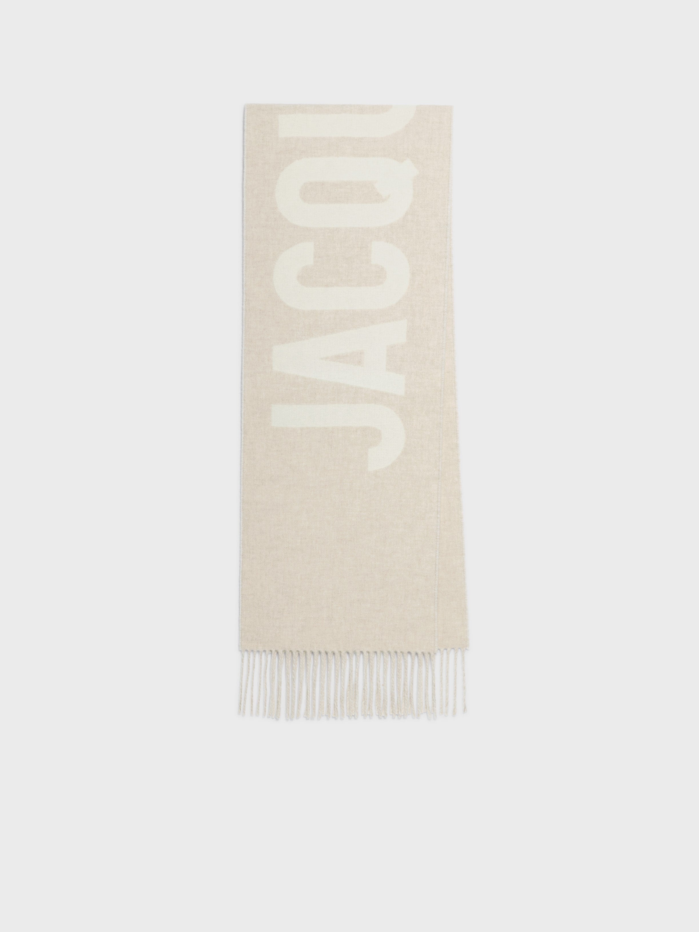 JACQUEMUS Fringe Logo Scarf