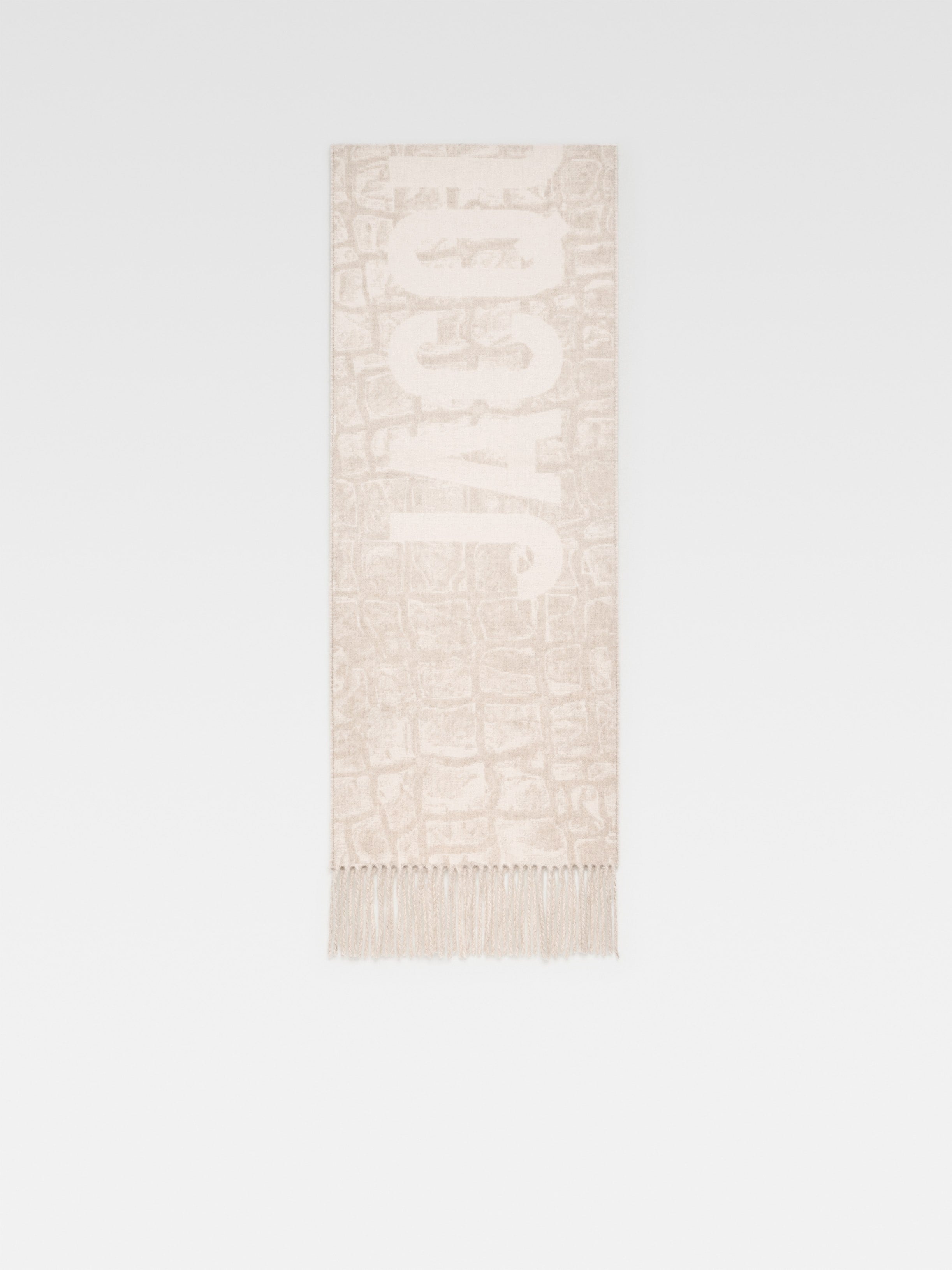 JACQUEMUS Fringe Logo Scarf