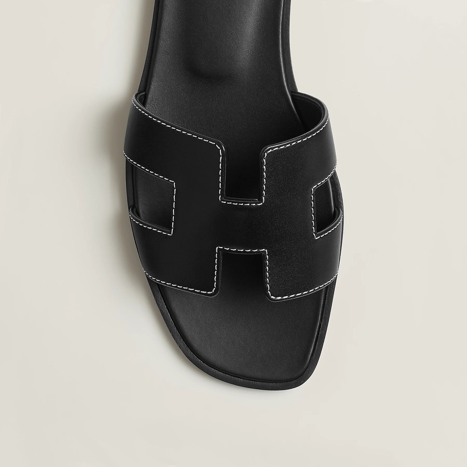 Hermes Oran Sandals - Black